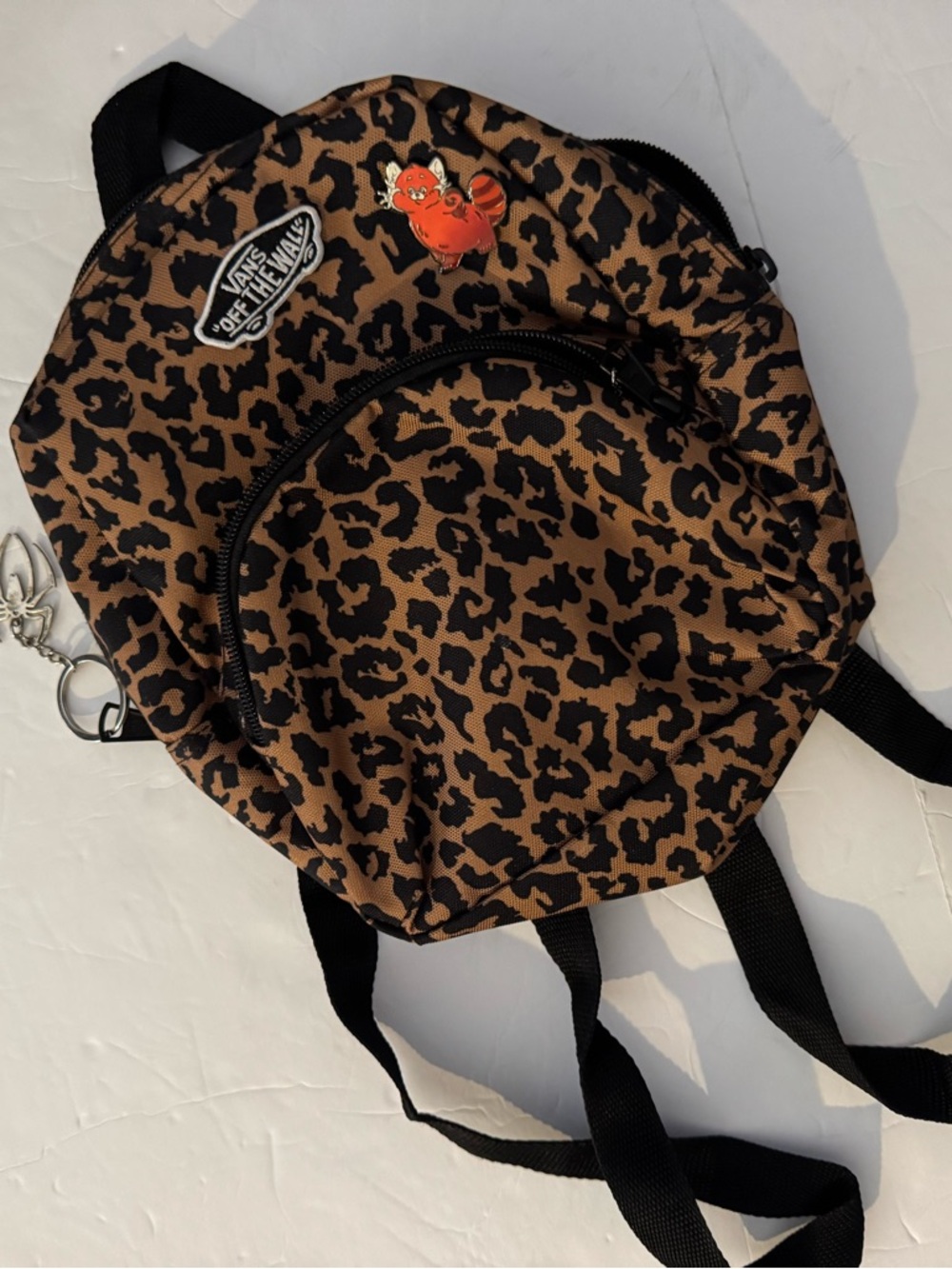 Vans Leopard Print Mini Backpack - Brown & Black